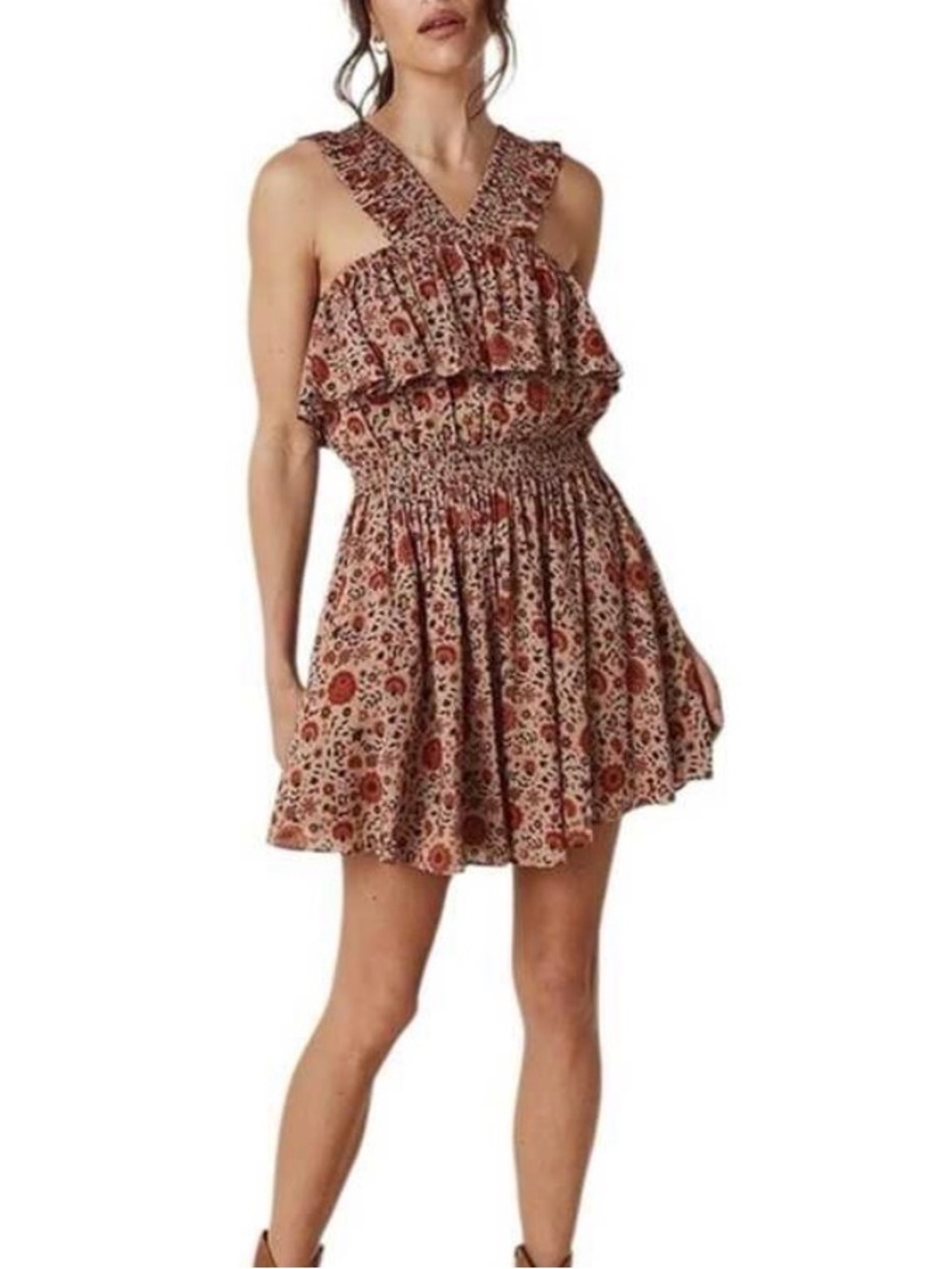 NWT Spell Lady Untamed Ruffle Mini Dress